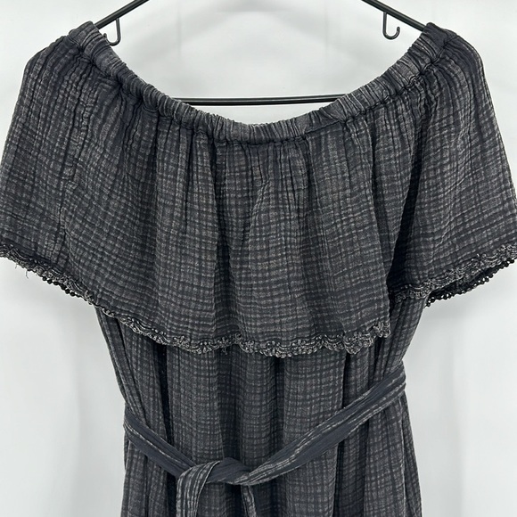 Anthropologie Black Strapless Belted Kona Dress Size Medium NWT - Picture 3 of 10